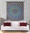 Peacock Mandala Indian Cotton Religious Traditional Tapestry