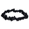 Natural Stone Black Tourmaline Gemstone Chips Bracelet