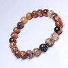 Natural Stone Fire Agate Bead Bracelet