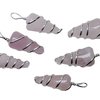 Natural Stone Spiral Rose Quartz Energy Pendant