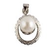 Natural Stone Pearl Pendant for Calmness Art-1