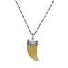 Natural Stone Yellow Quartz Nail Pendant for Solar Plexus