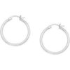 Fancy Silver Hoop Earring
