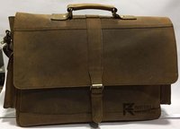Brown Leather Laptop Bag (15. 8 Inch)