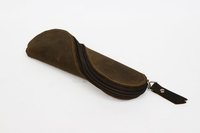 Dark Color Leather Sunglass Case