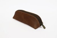 Spacious Leather Pencil Case