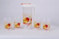 Plastic Jug With Glass
