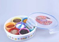 Plastic Printed Airtight And Leak Proof Masala Box