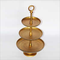 Brass 3 Tier Cake Tray