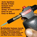 Automatic Butane Refillable Torch