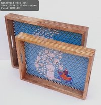 Fancy Designer Wooden Serving Tray
