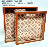 Matte Finish Decorative Wooden Trays
