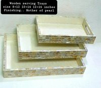 Square Shape Mop Serving Trays Set