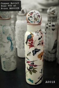 Enamel Print Copper Bottle 950 ML