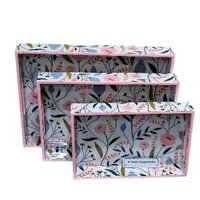 Wooden Tray Set
