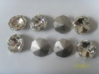 Crystal Octagon Pointed Back Beads