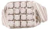 White Gold Mens Ring