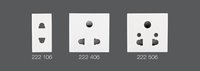 Arctic White Sockets
