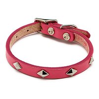Pink Leather Dog Collars