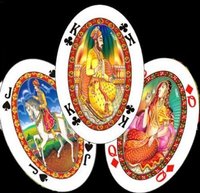 Ornamental Oval Shape Playing Cards