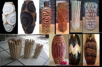 Wooden Vases