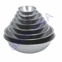 Inside Dull Mixing Bowls