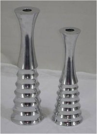 Shiny Aluminum Candle Holder