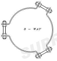Heavy 3-Way Pole Bands