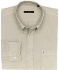 Beige Cotton Button Down Shirt