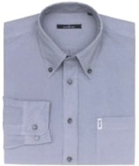 Blue Grey Cotton Button Down Shirt