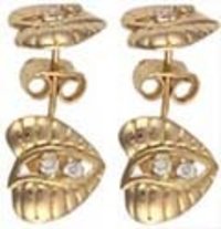 Cast Gold Earrings