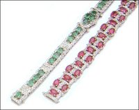 Gold Enameled Bracelets