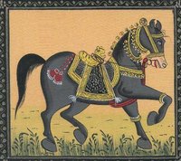 Silk Painting Horse