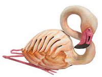 Sitting Flamingo Sculpture