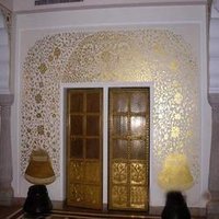 Gold Leaf Design Work Painting