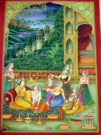 Designer Love Scenes Cotton Paintings