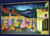 Love Scenes Paintings On Cotton
