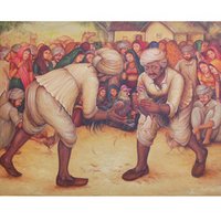 Rural Rajasthani Playing Painting