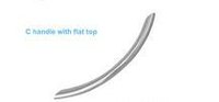 Stainless Steel Handles And Knobs Flat Top C Handle