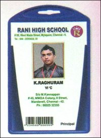 School Plastic Sticker Card