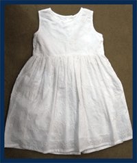 short frock white colour
