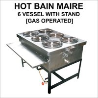 Hot Bain Marie 6 vessel with stand
