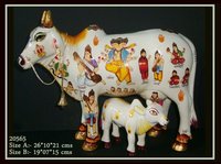Hand Painted Kamdhenu Cow