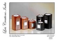 Wooden Candle Holder