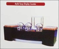 Acrylic Soup Display Counter