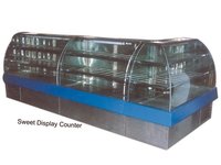 Bend Glass Display Counter