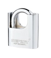 Arc Shape Half Wrapped Beam Alloy Chrome Plated Atomic Padlock
