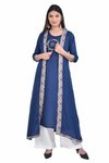 navy blue customized kurti