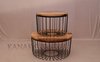 Restaurant Industrial Style Coffee Table With Metal Leg