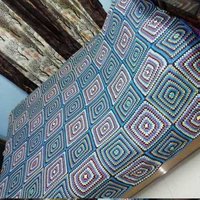 Hand Made Multicolour Crochet Bedsheets